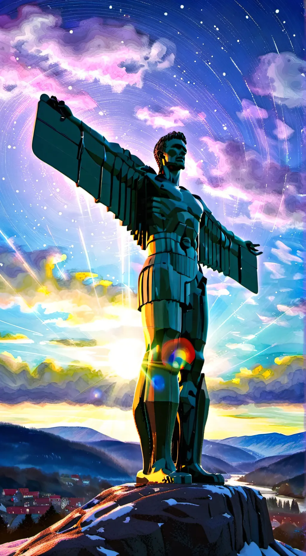 ai character: the angel of the N background