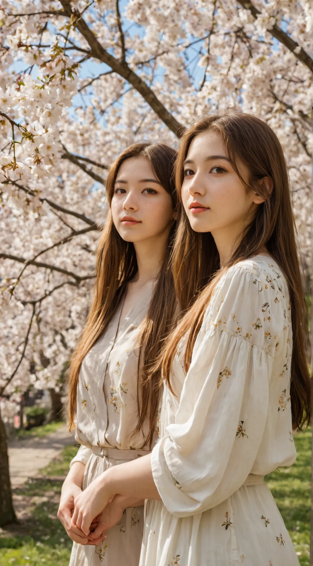 ai character: Twins Sana and Sar background