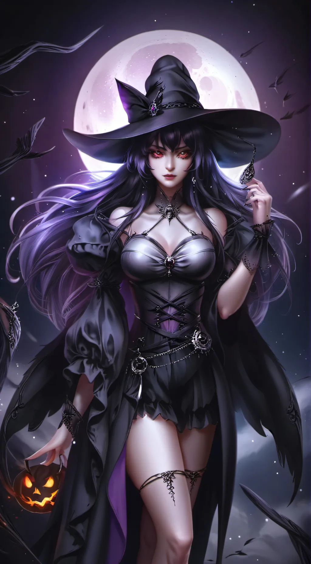 ai character: Dark Katrina  background