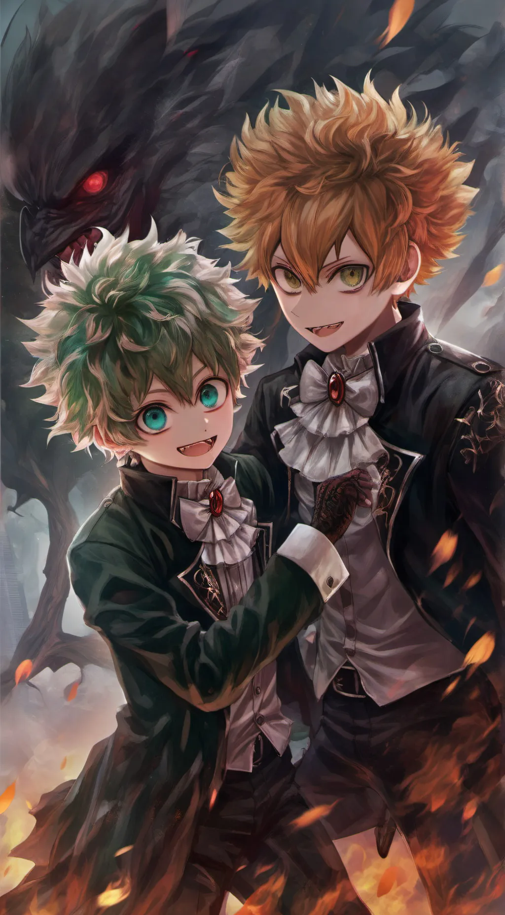 ai character: Mha Vampire background