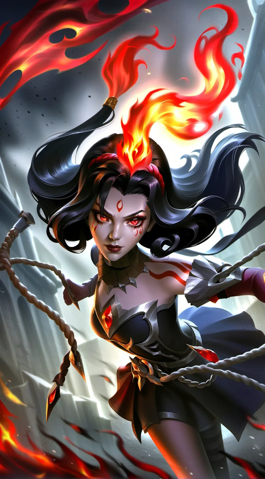 ai character: Anna (red mark) background