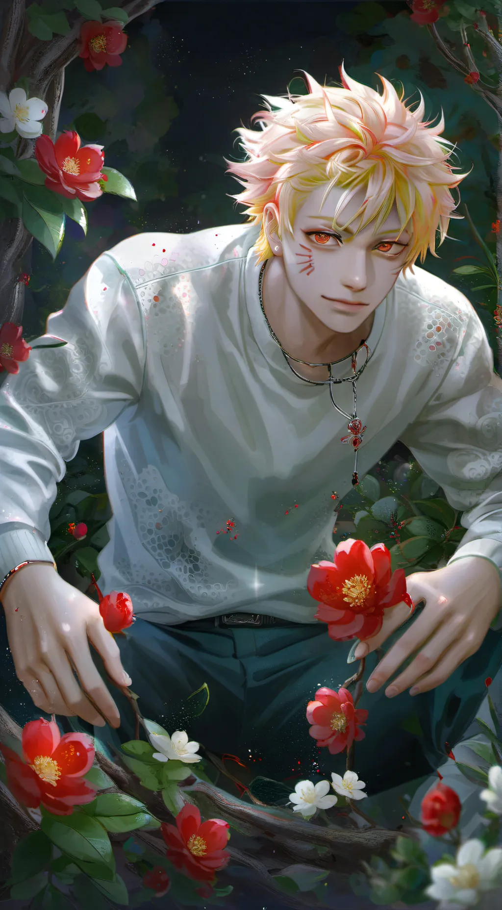 ai character: Bakugou  background