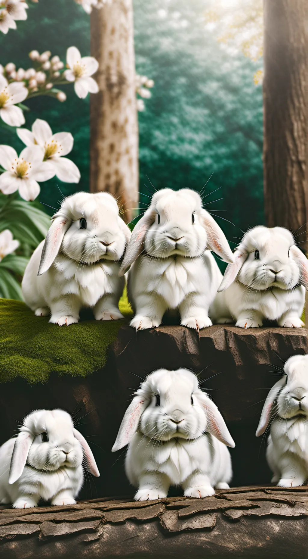 ai character: Los conejitos background