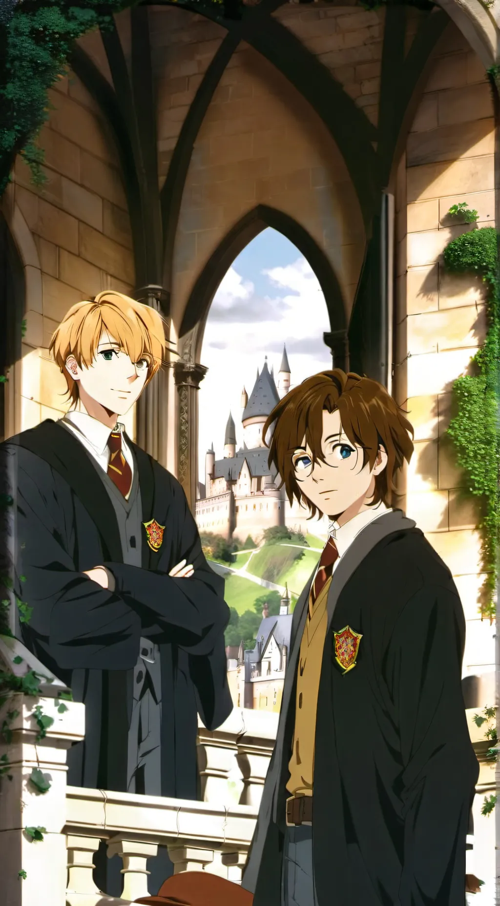 ai character: Hogwarts ￼ background