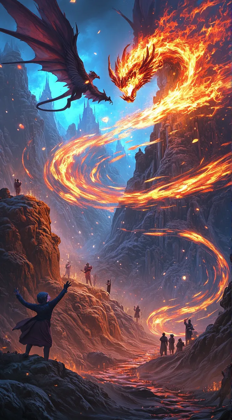 ai character: Wings of fire. background