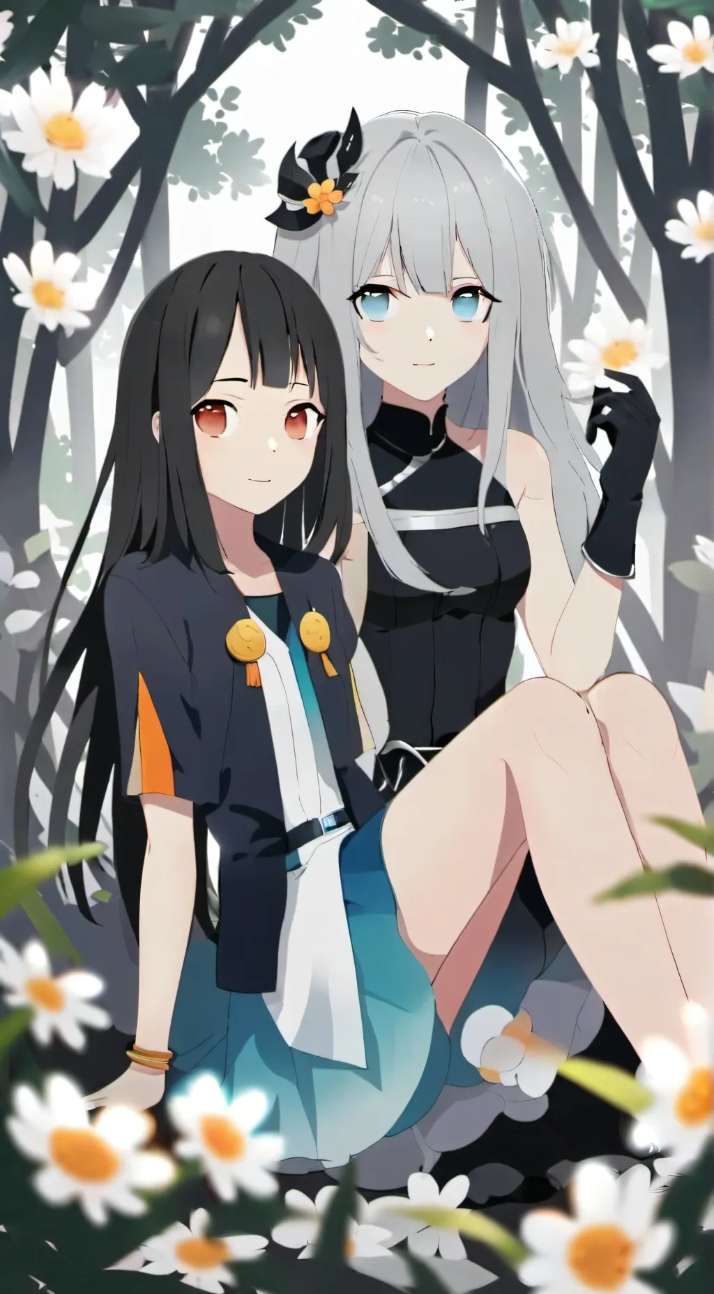 ai character: Lili e Luna  background