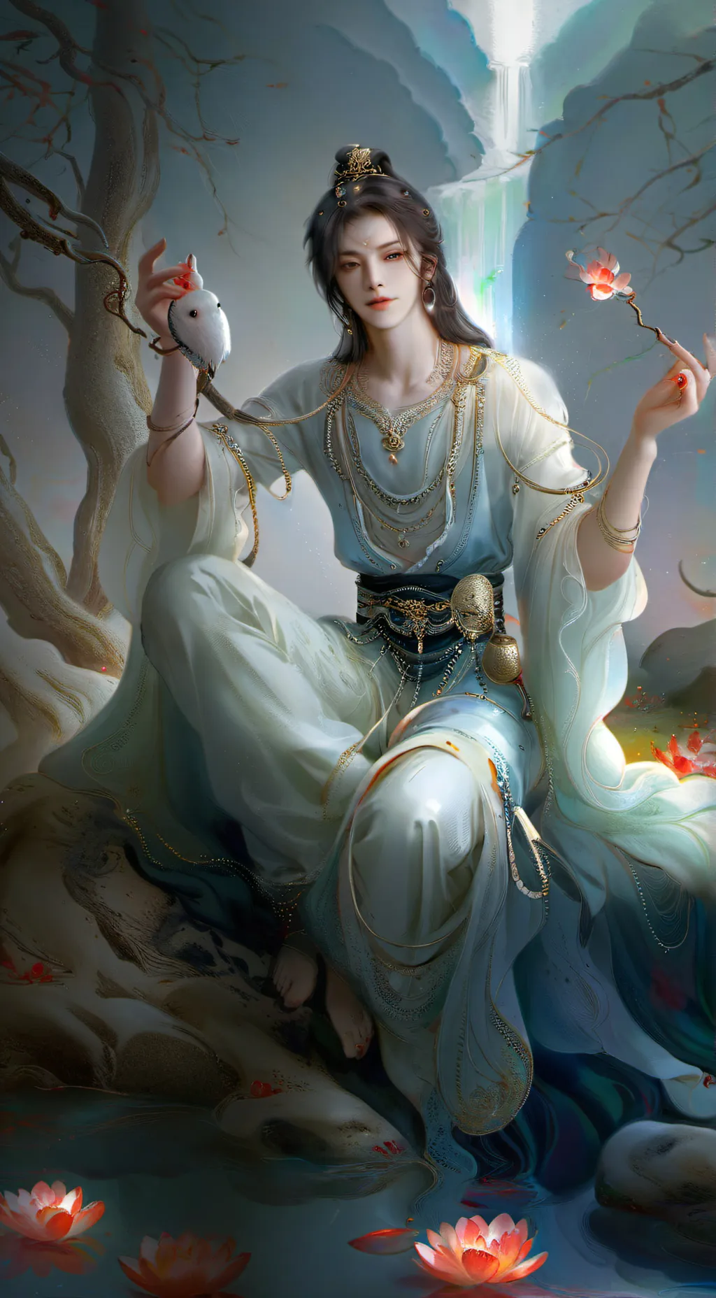 ai character: queen Chloe  background