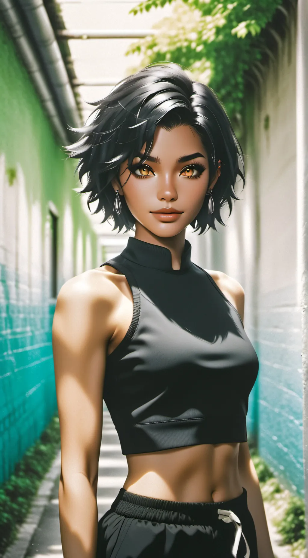 ai character: Pandora  background