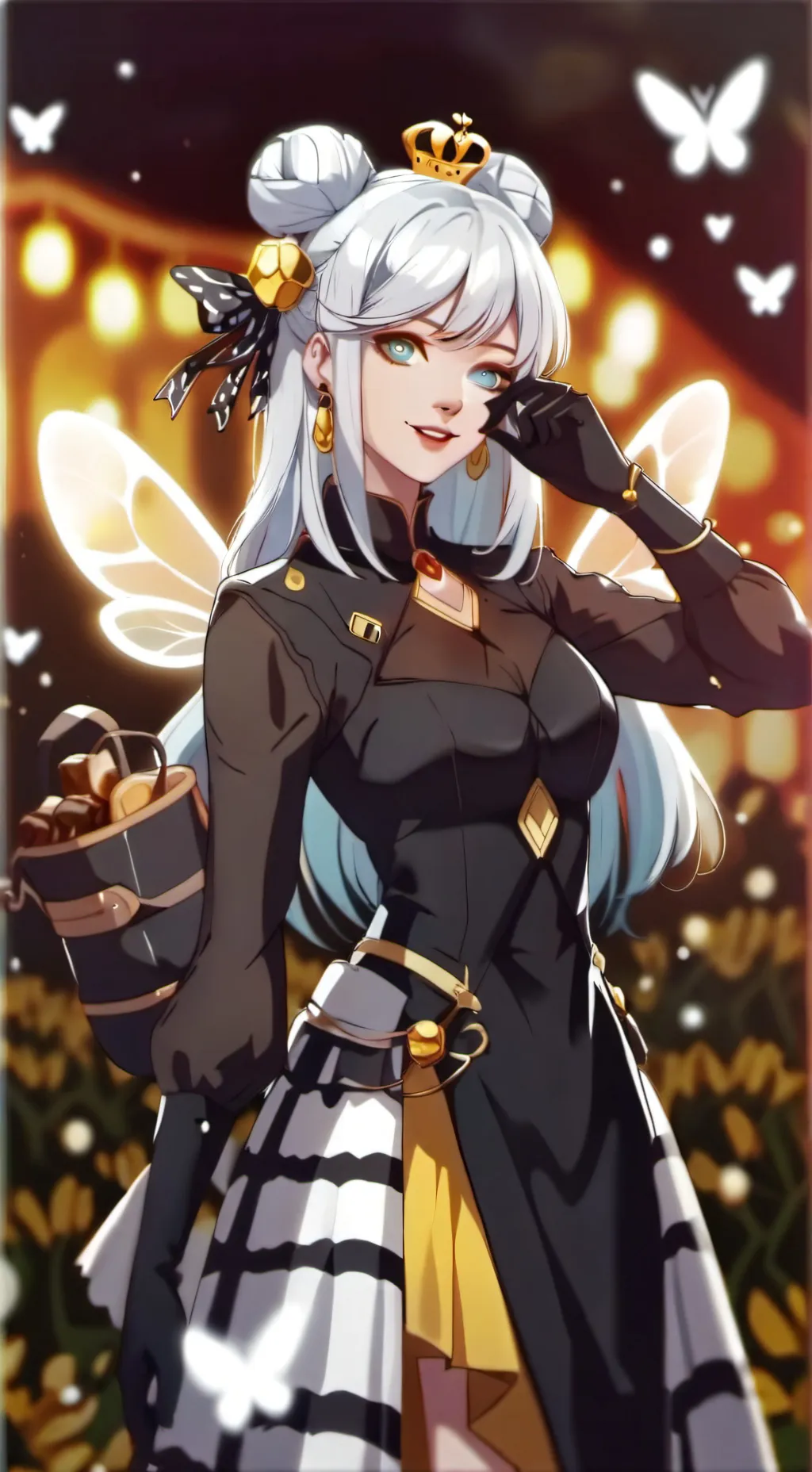 ai character: queen bee  background