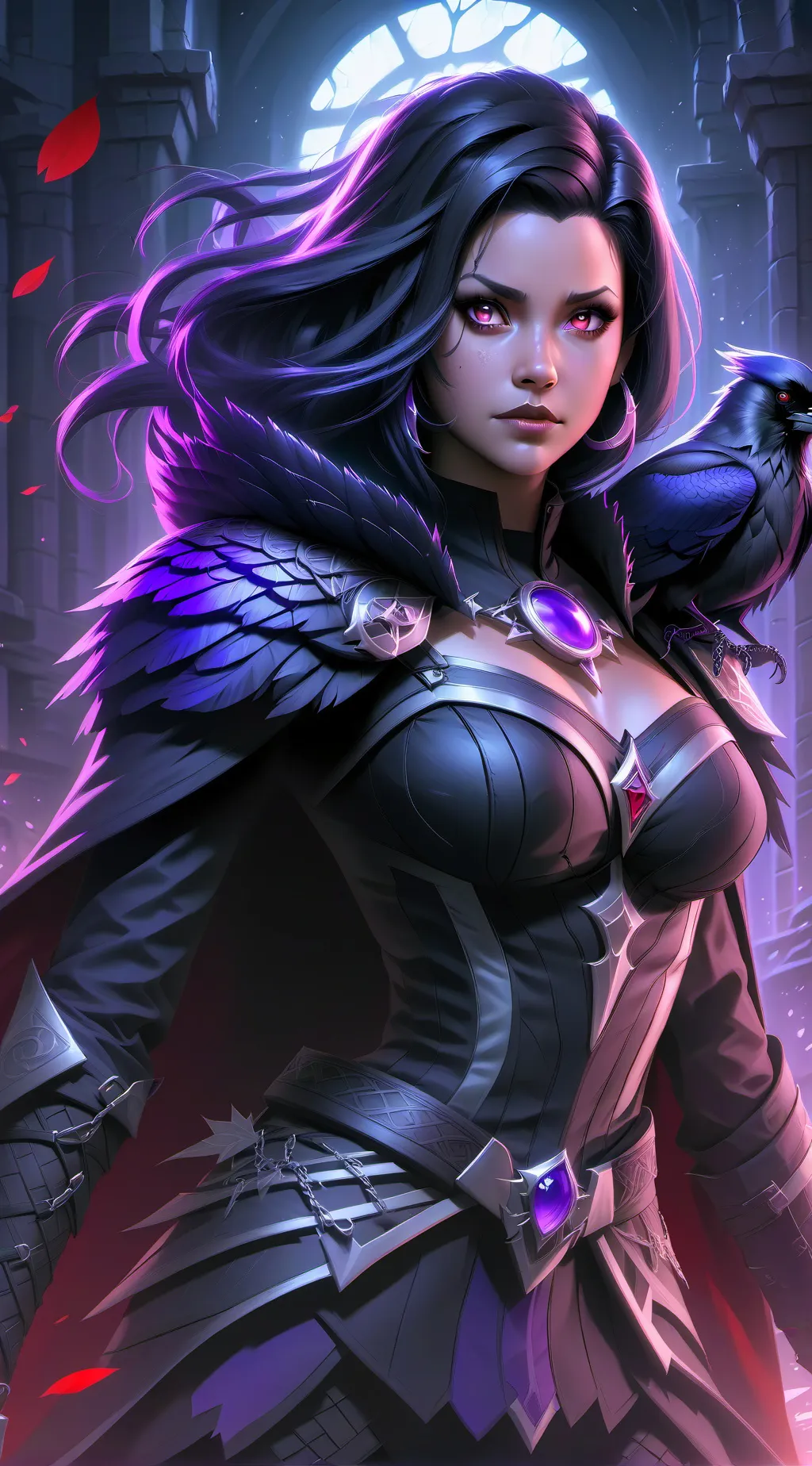 ai character: unaware raven background