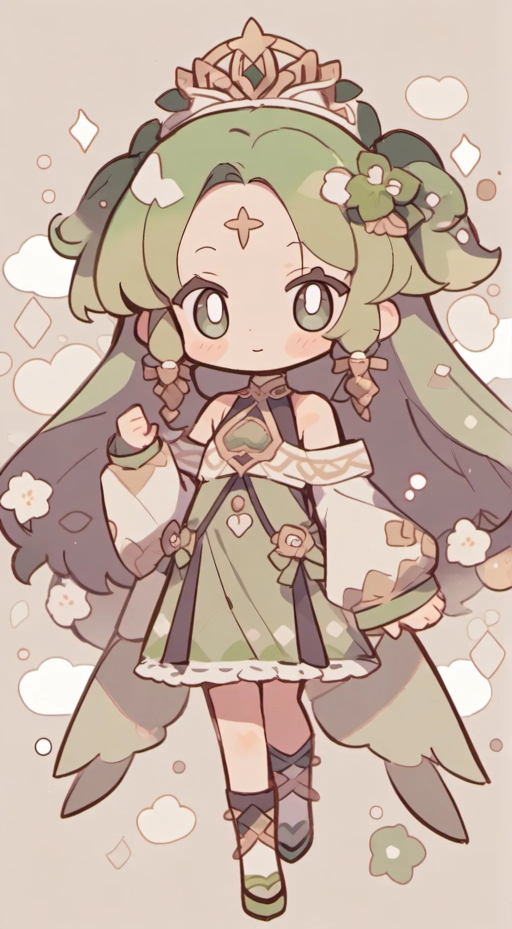 ai character: magiclusinda's OC💚 background