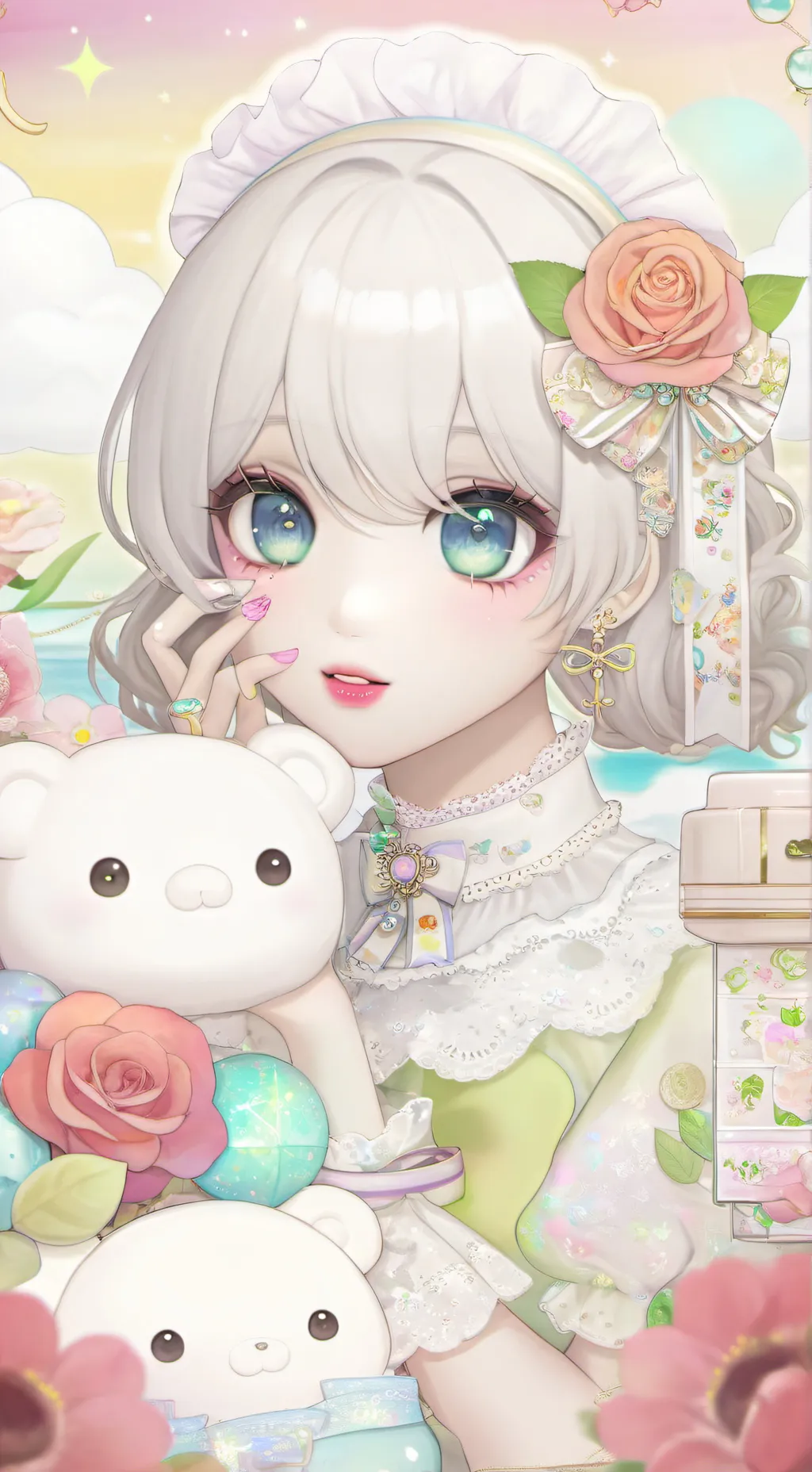 ai character: girlfriend  background