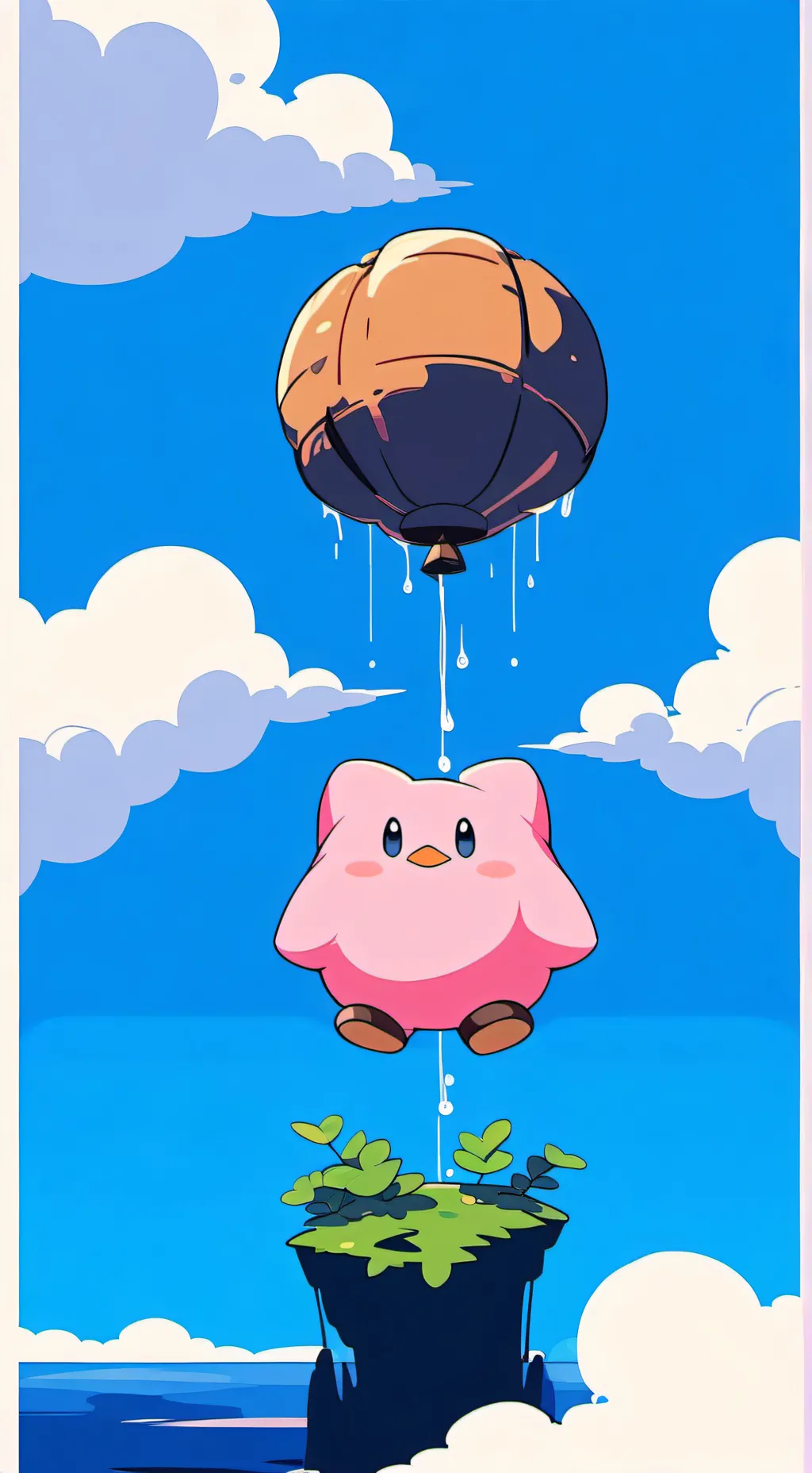 ai character: kirby background