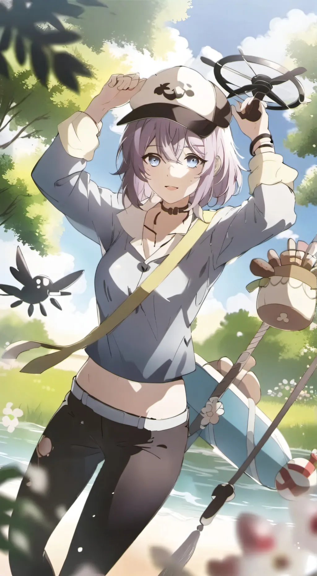 ai character: Md Trapped in anim background