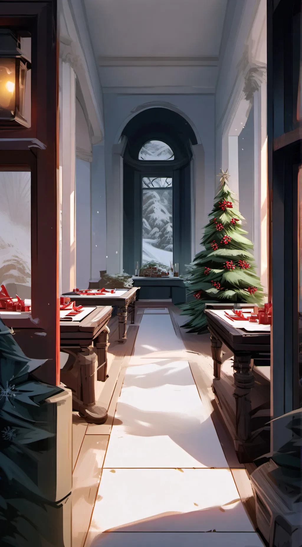 ai character: Mha Christmas 🎄  background