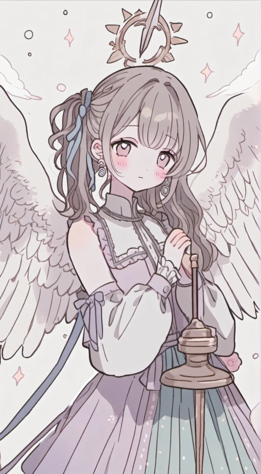 ai character: Angel auction  background
