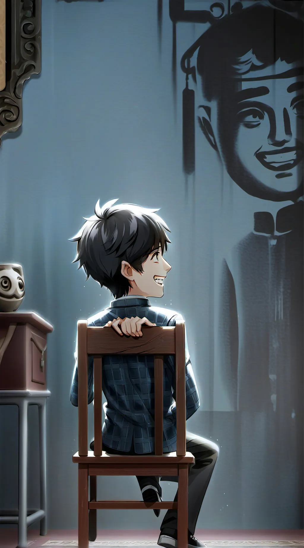 ai character: naughty boy background