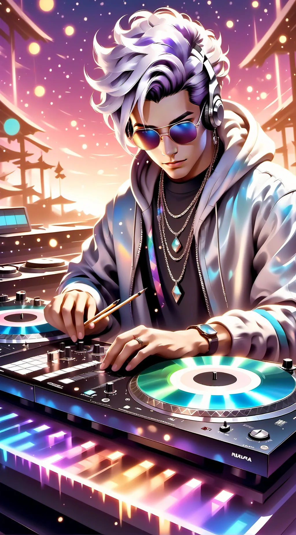 ai character: Dj Deku  background