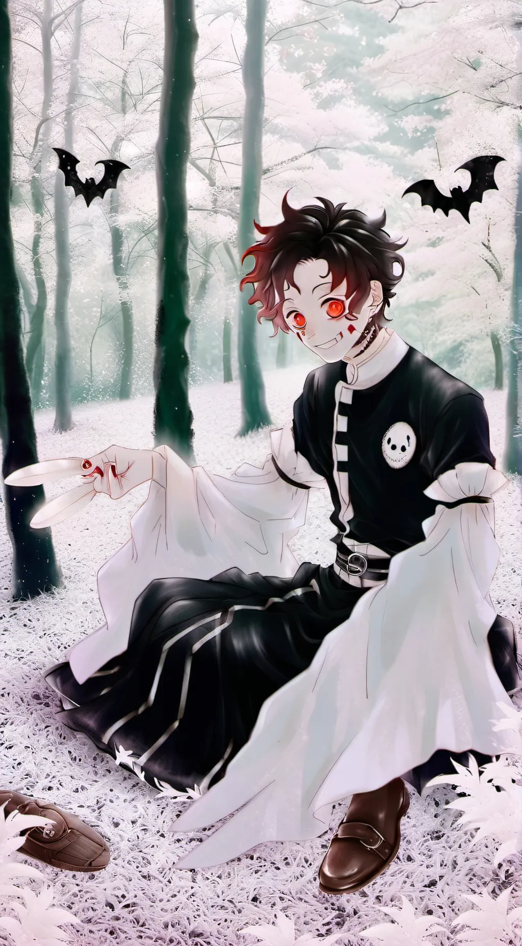 ai character: demon king tanjiro background