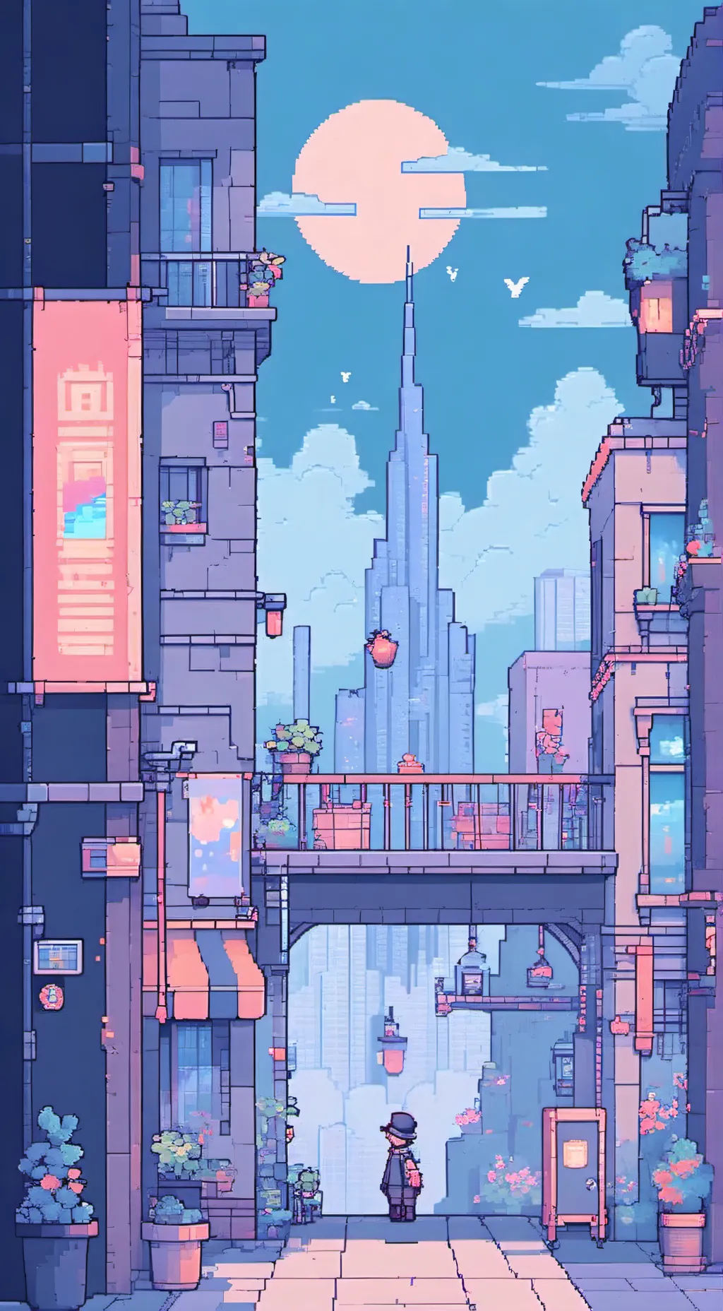 ai character:  spunky  background