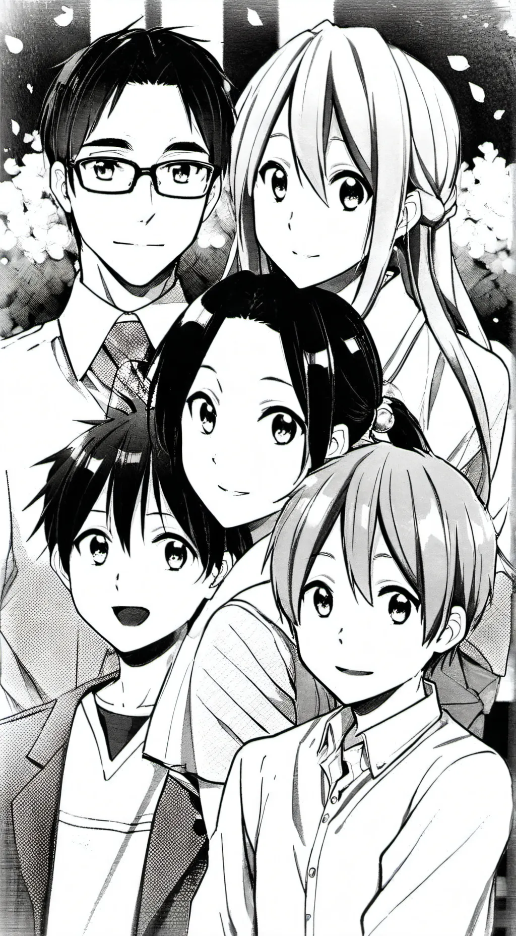 ai character: Family of 4 background