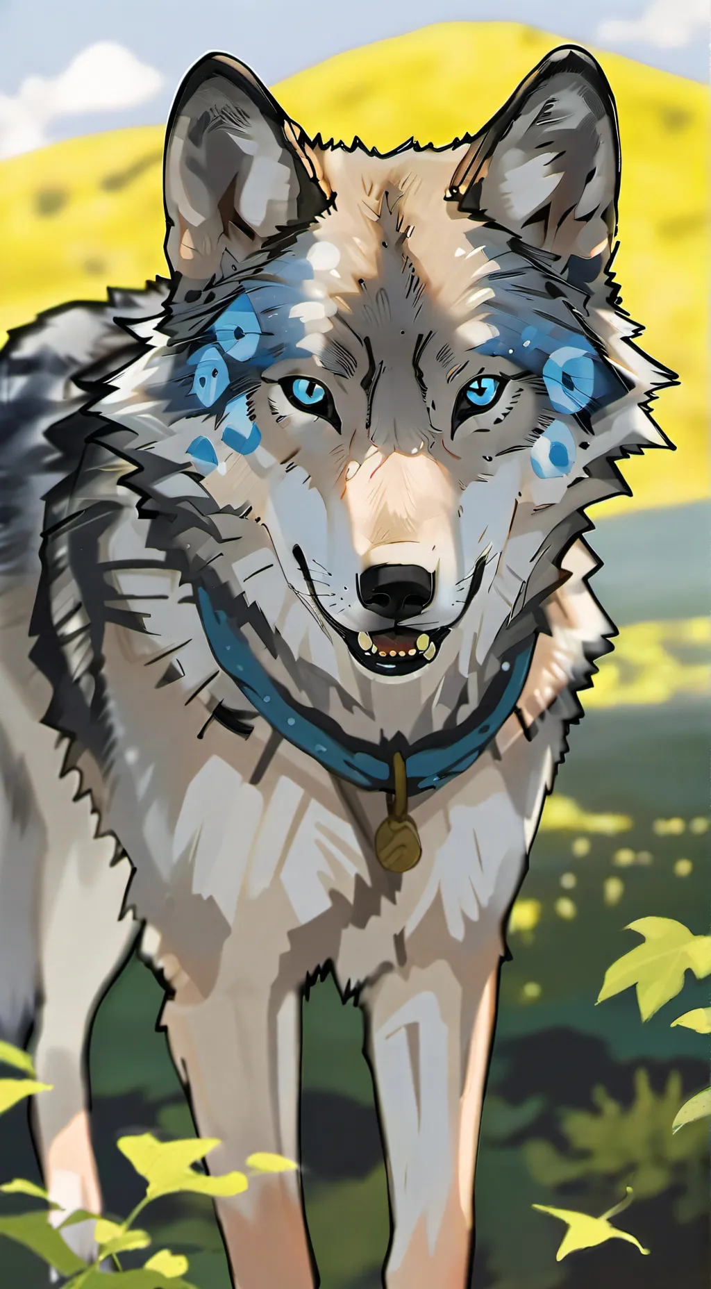 ai character: Wolfy background