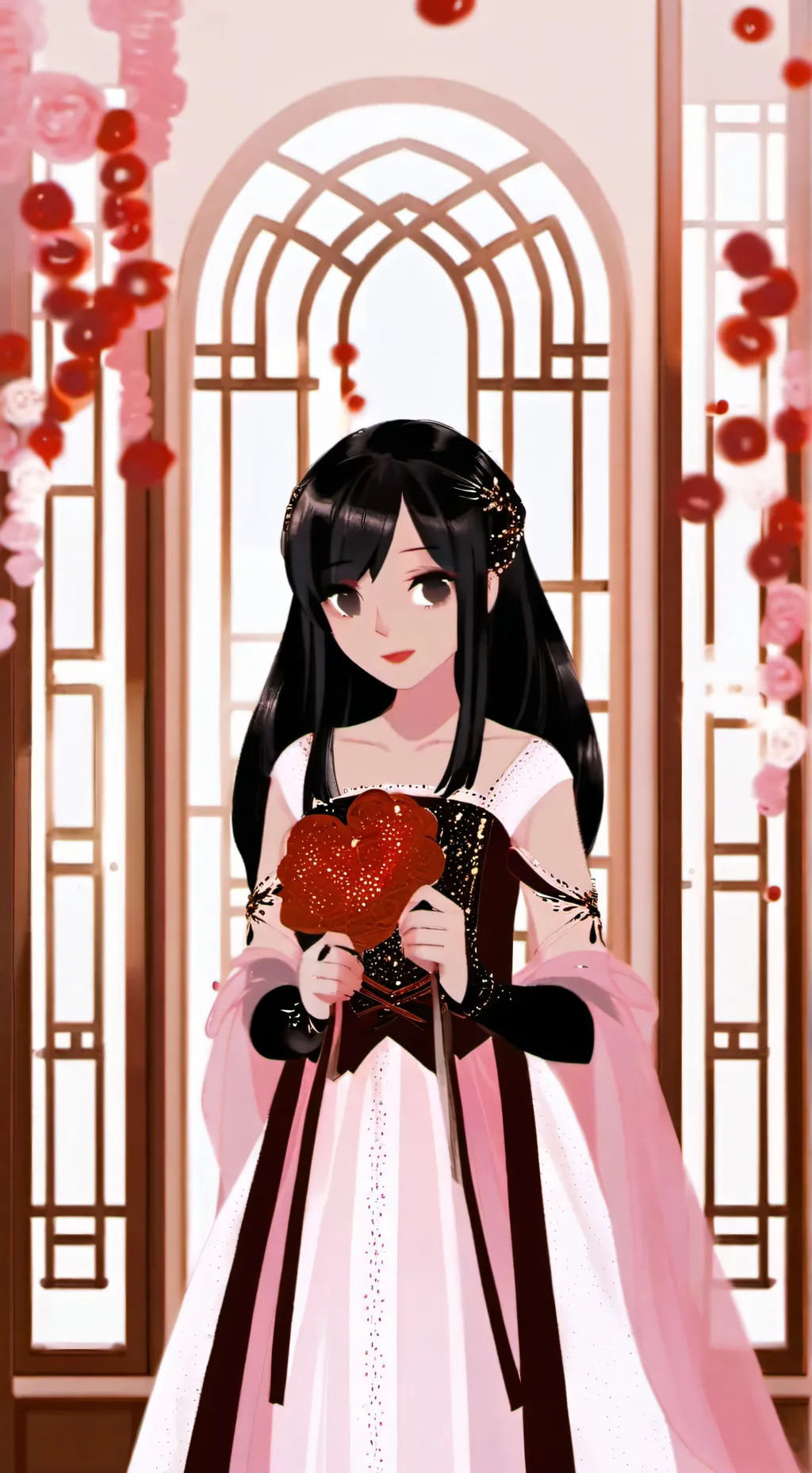 ai character: HH Valentine's Day background