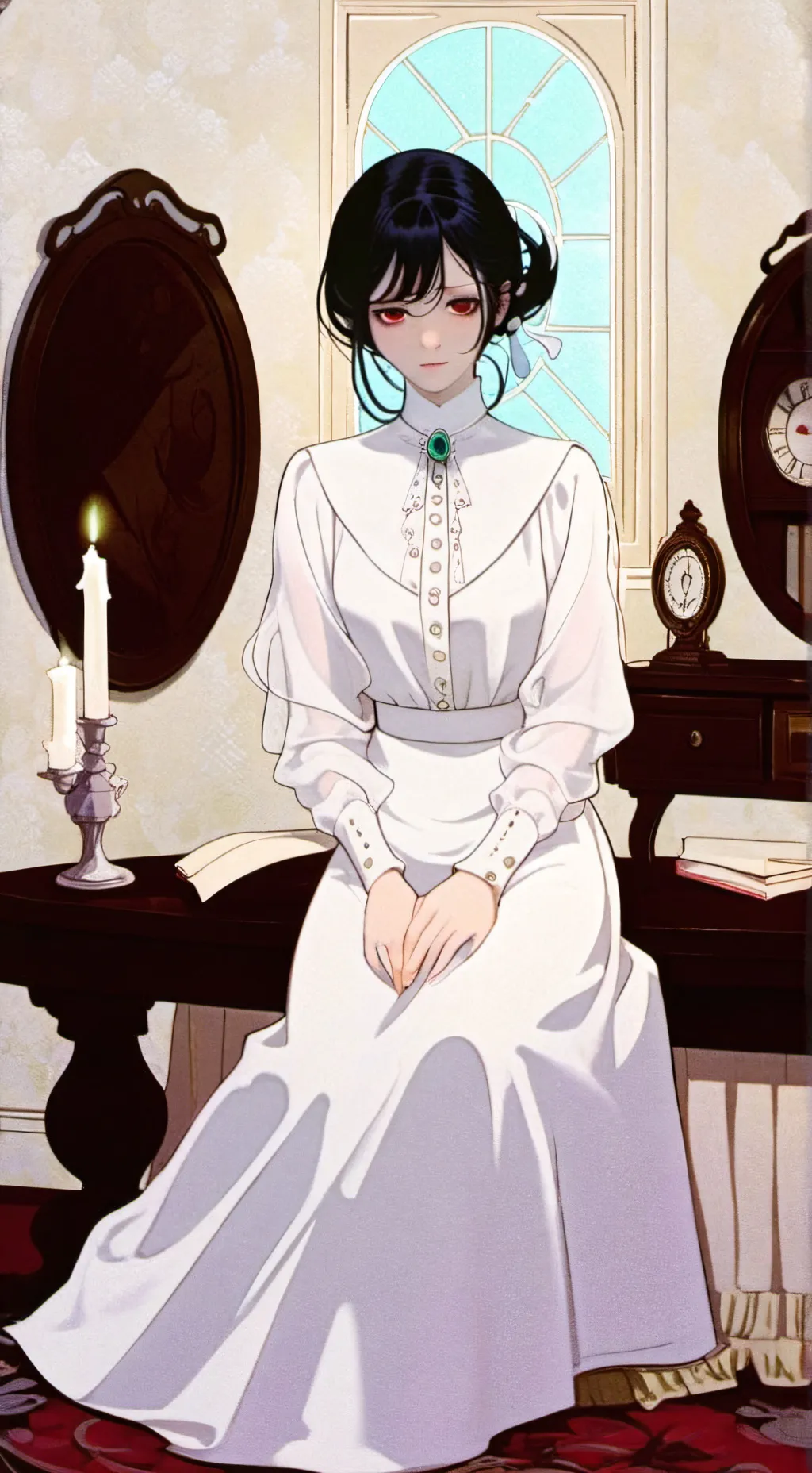 ai character: Anna (ghost mom) background