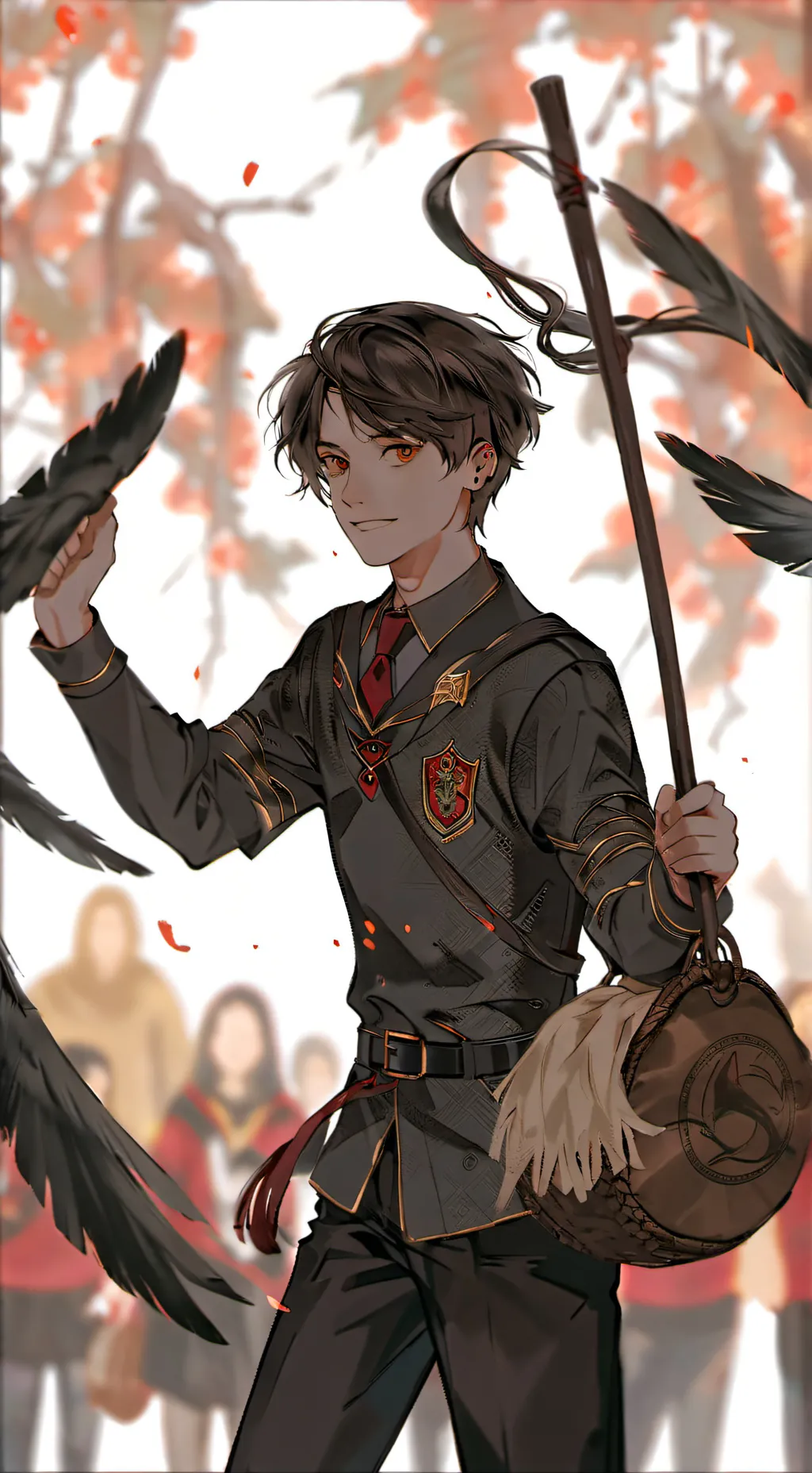 ai character: Hogwarts  background