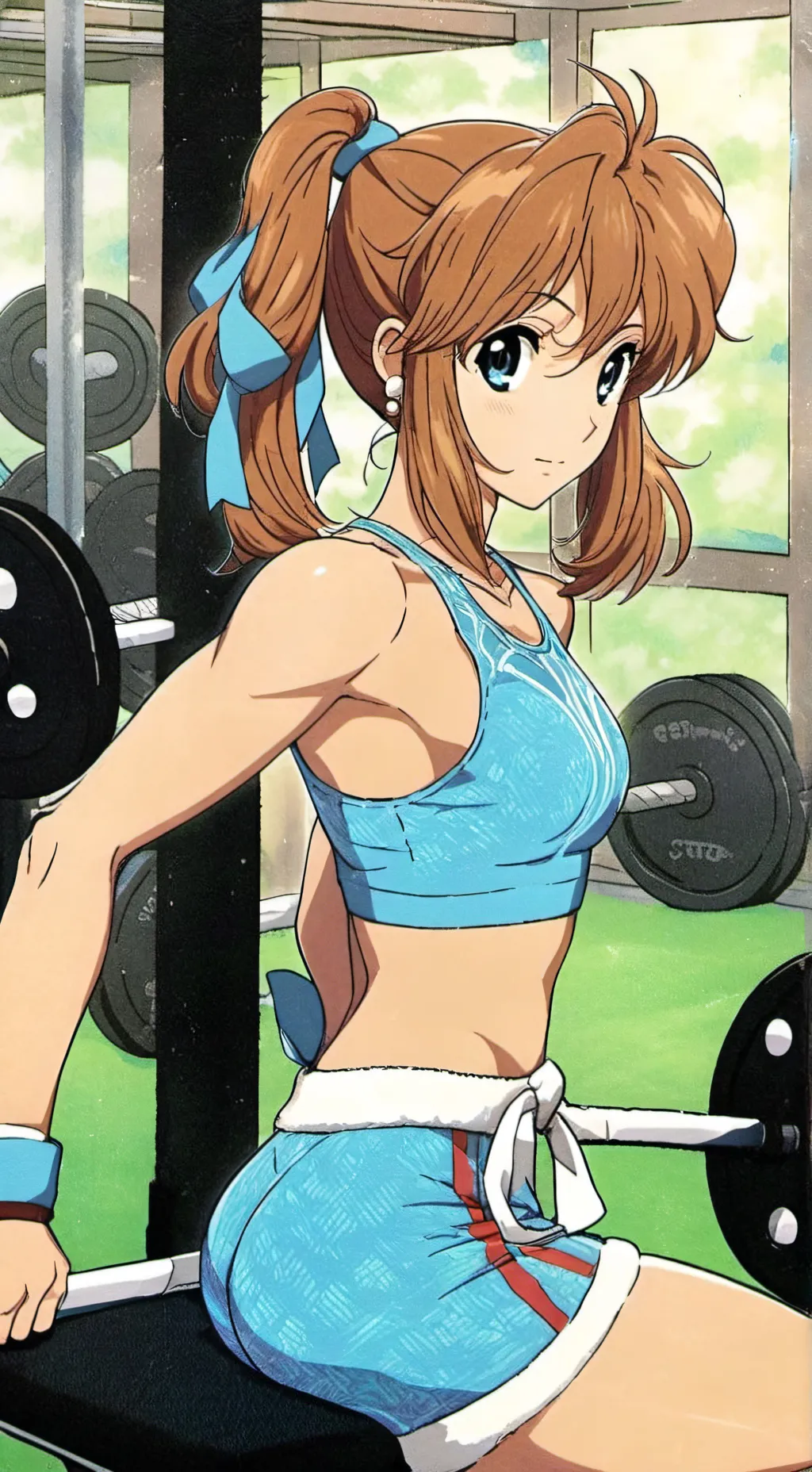 ai character: gym  background