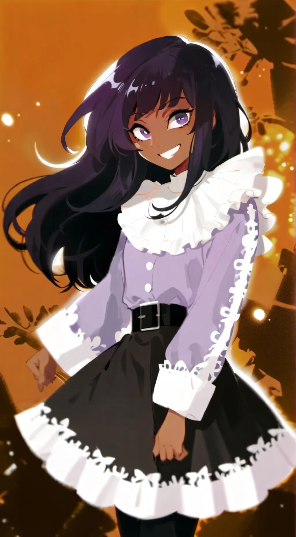 ai character: Little girl  background