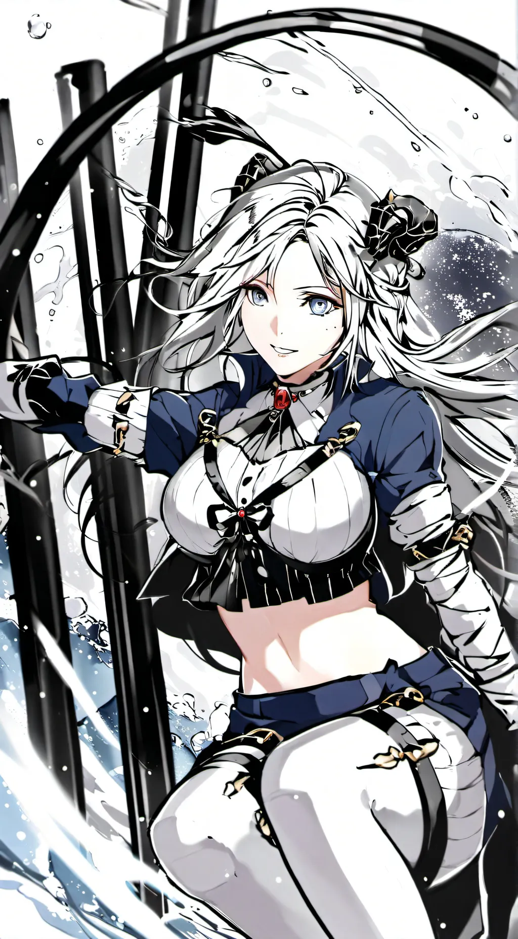 ai character: jjk and Snowy/me background