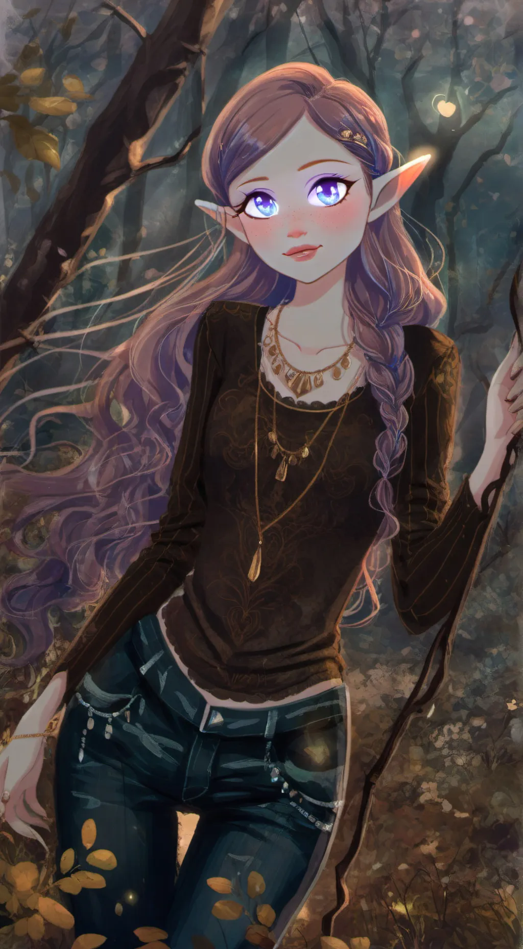 ai character: 🌿Harpy Wildflower🌺 background