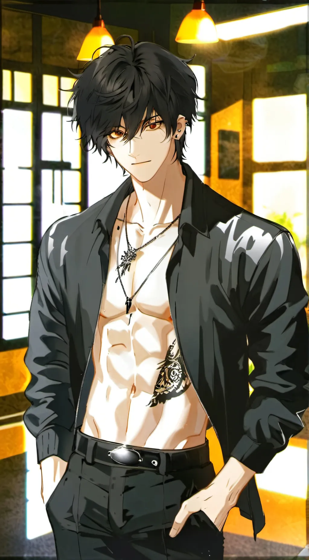 ai character: Asher ♡☆♡☆ background