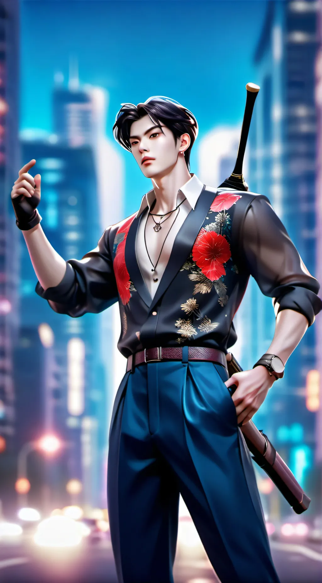 ai character: Lucas 💯🔥🤞 background