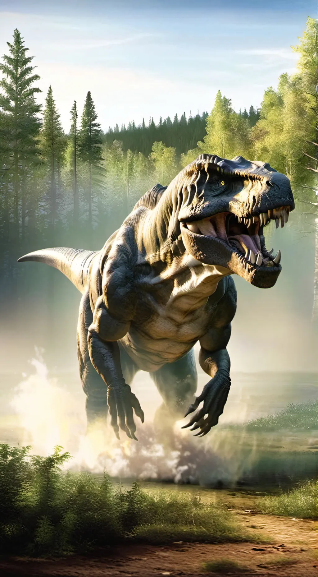 ai character: T-Rex background