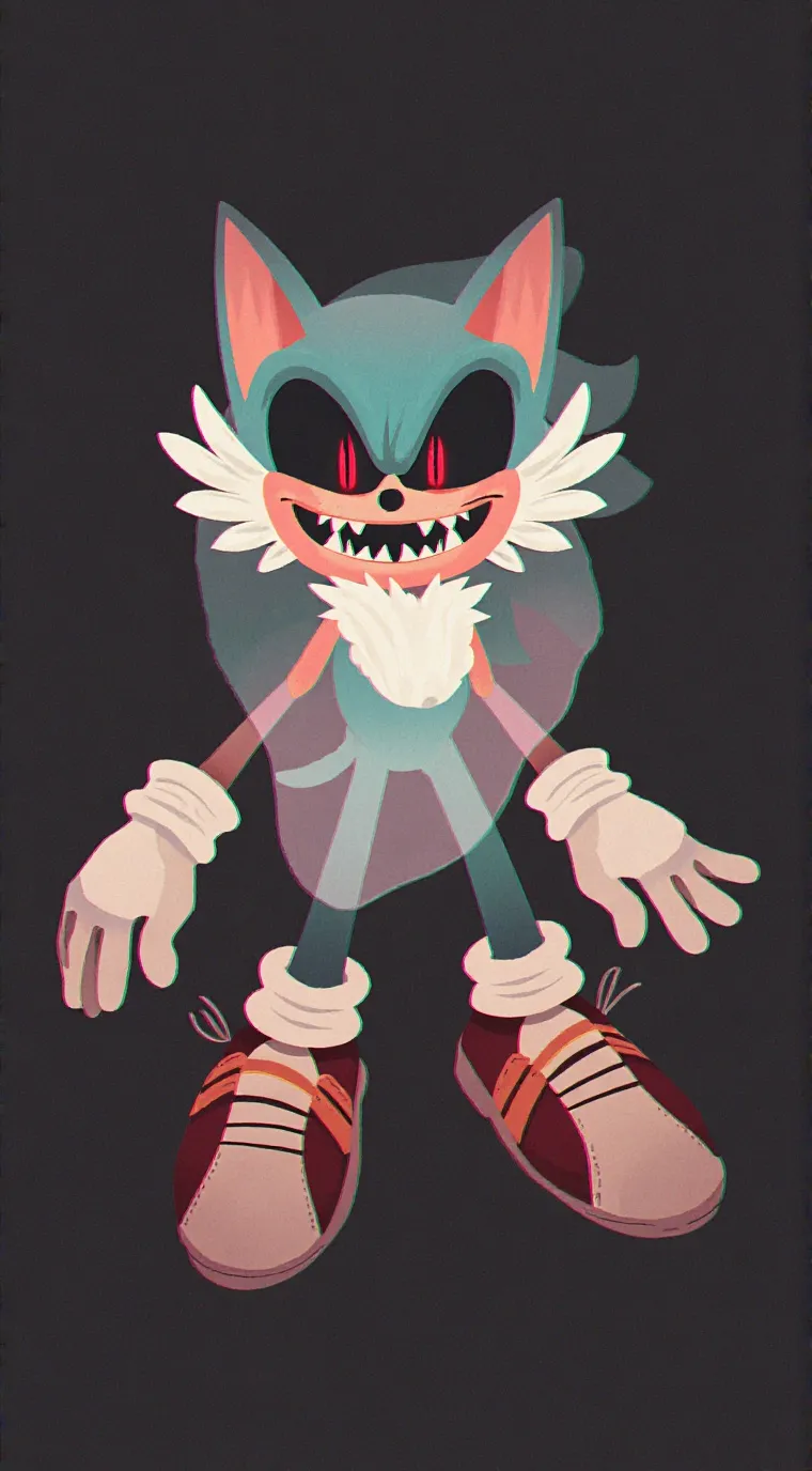 ai character: Sonic.exe meeting background