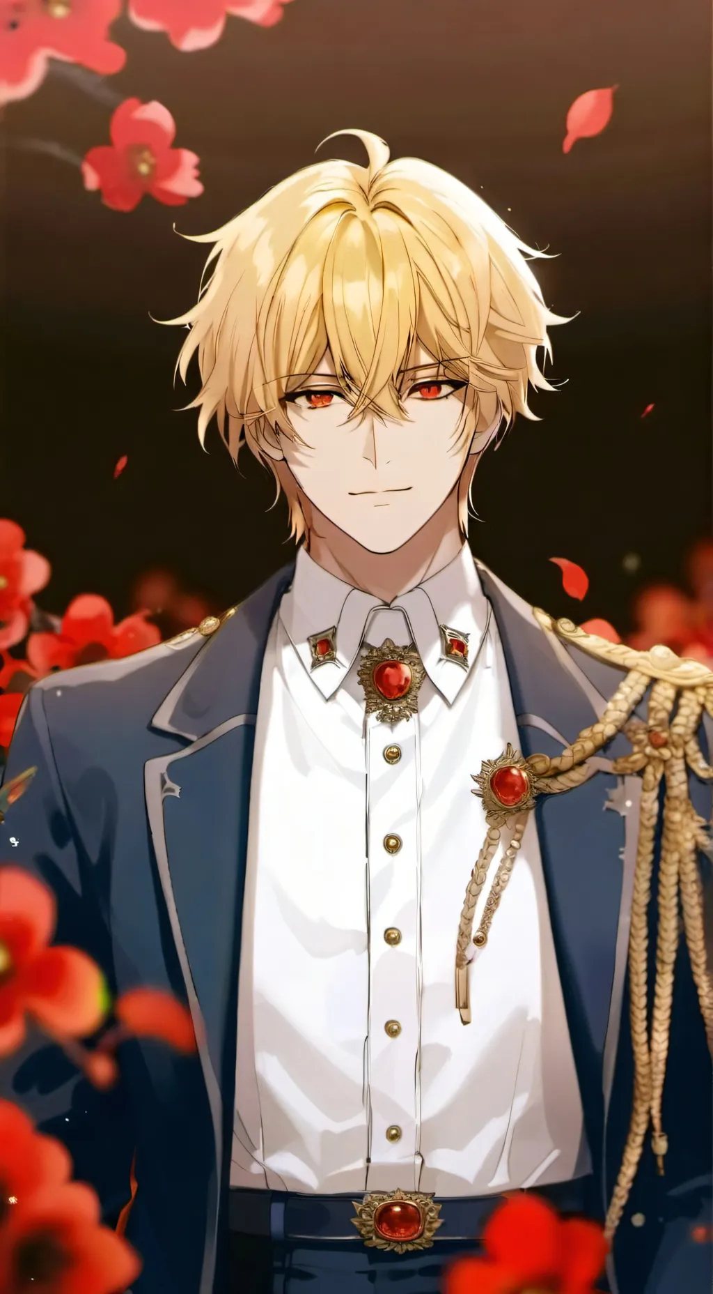 ai character: bakugo 🍷❤ background