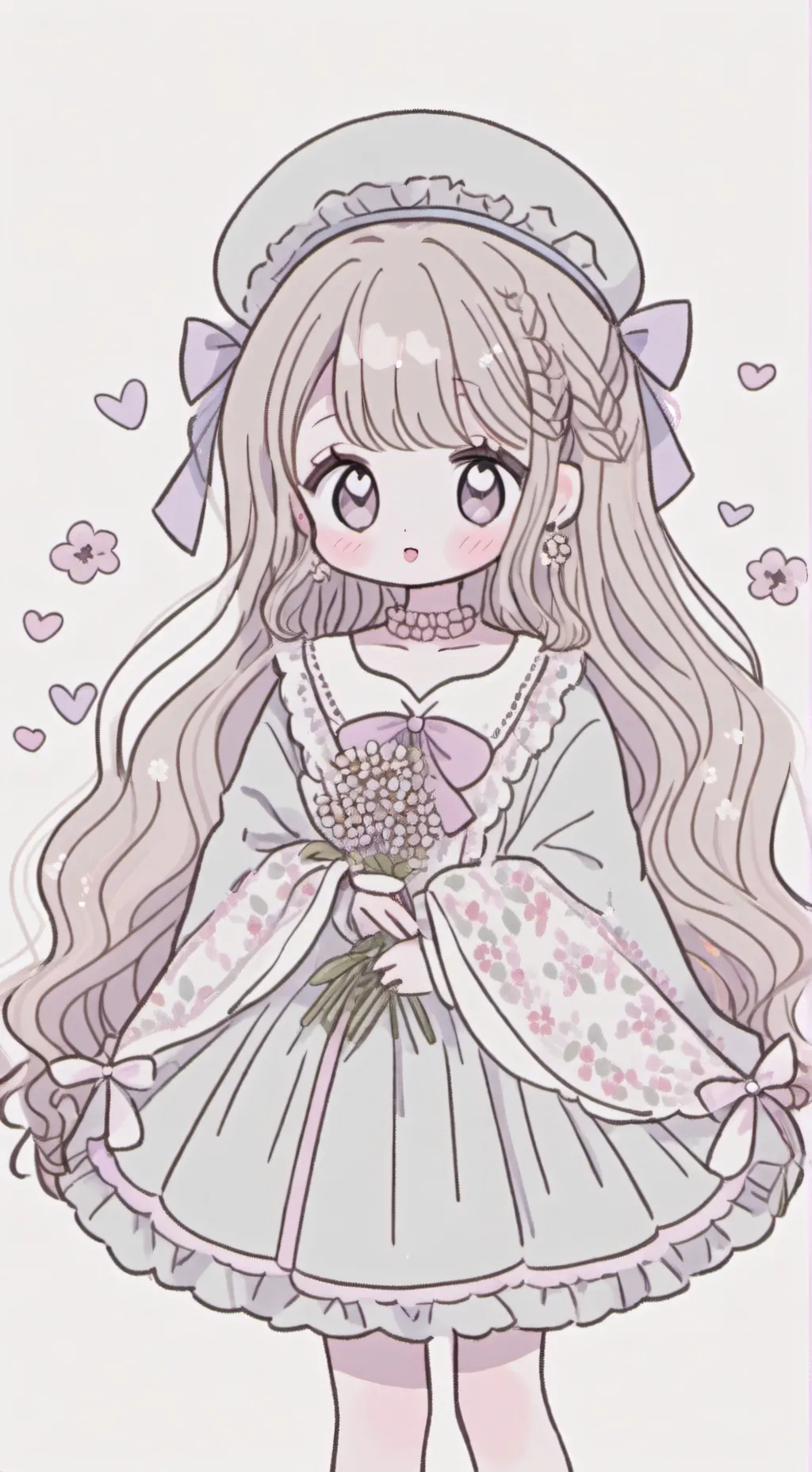 ai character: 小花 background