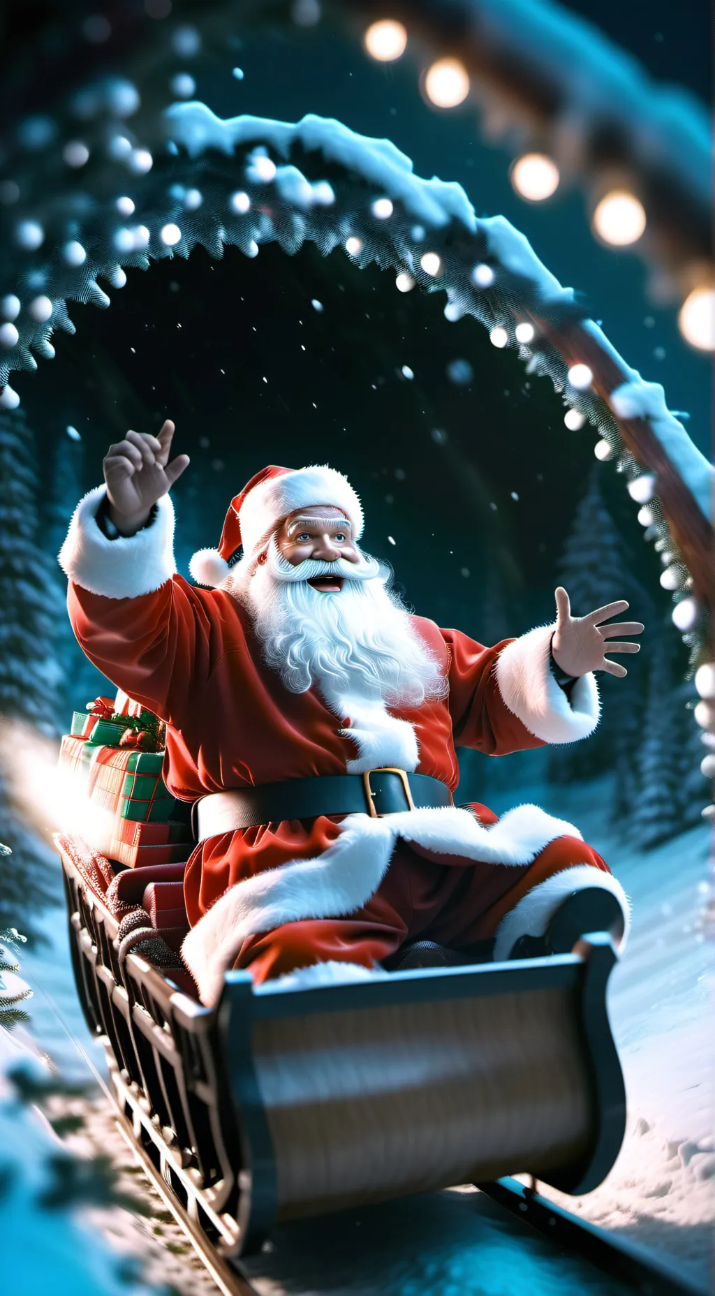 ai character: 🎅 Santa 🎅 background