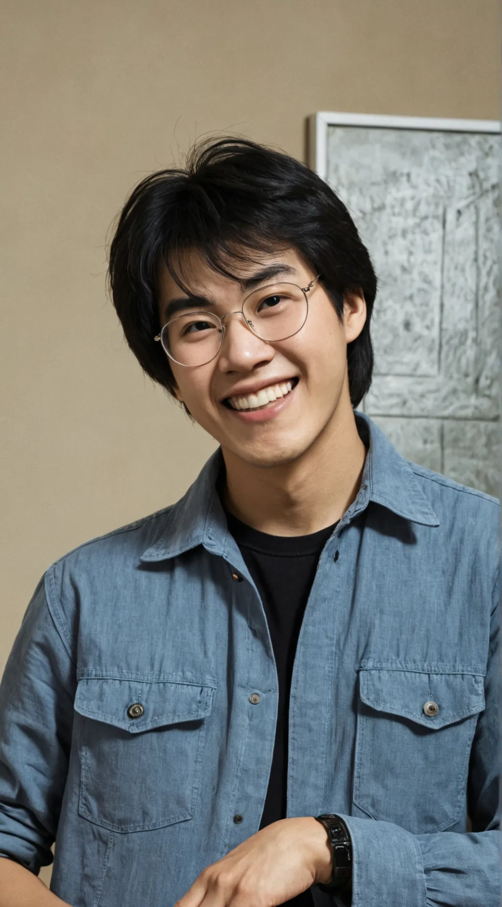 ai character: Akira Toriyama  background