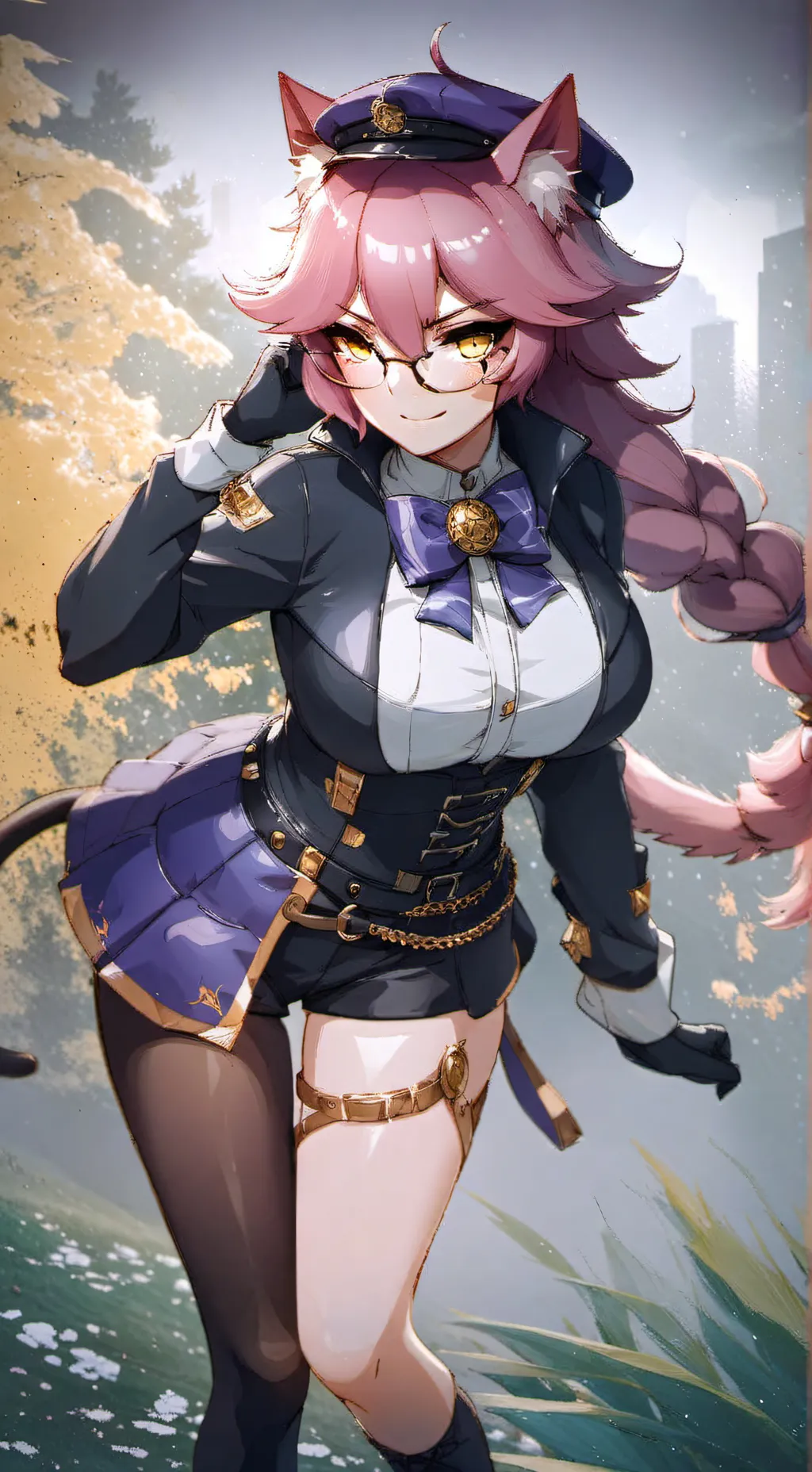 ai character: Sakura background