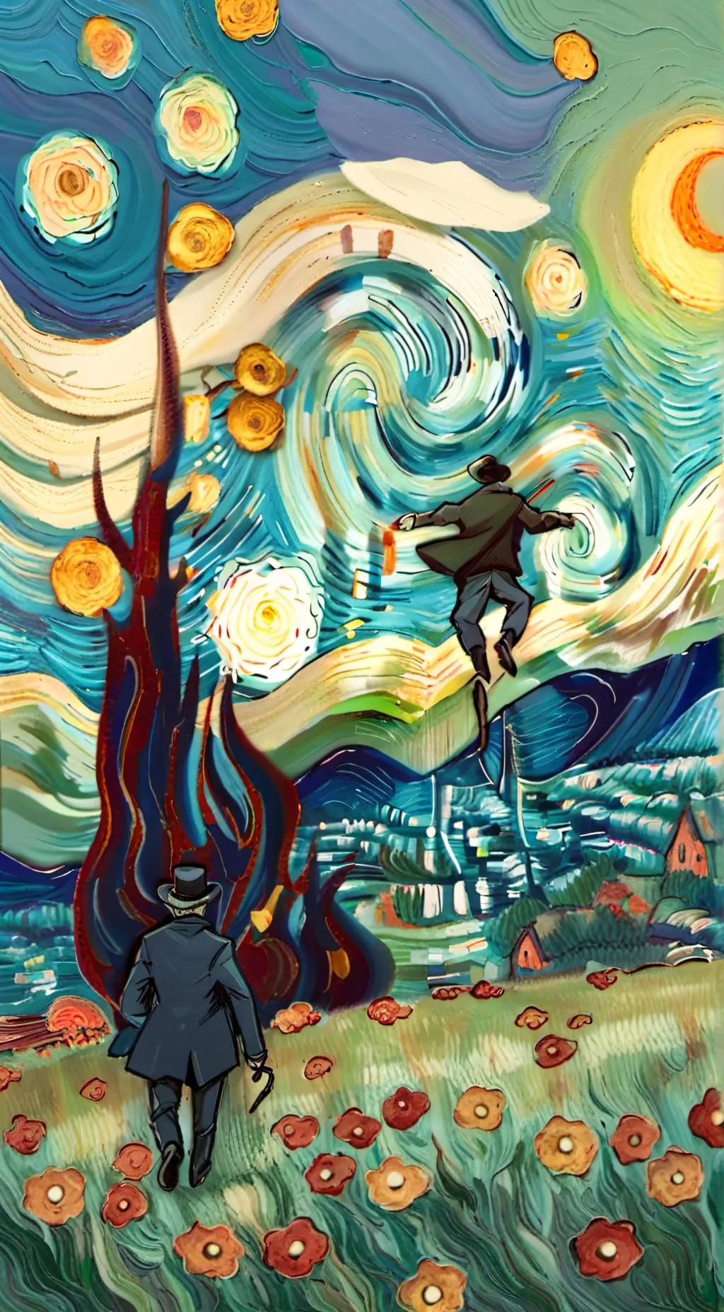 ai character: ataque zombie background