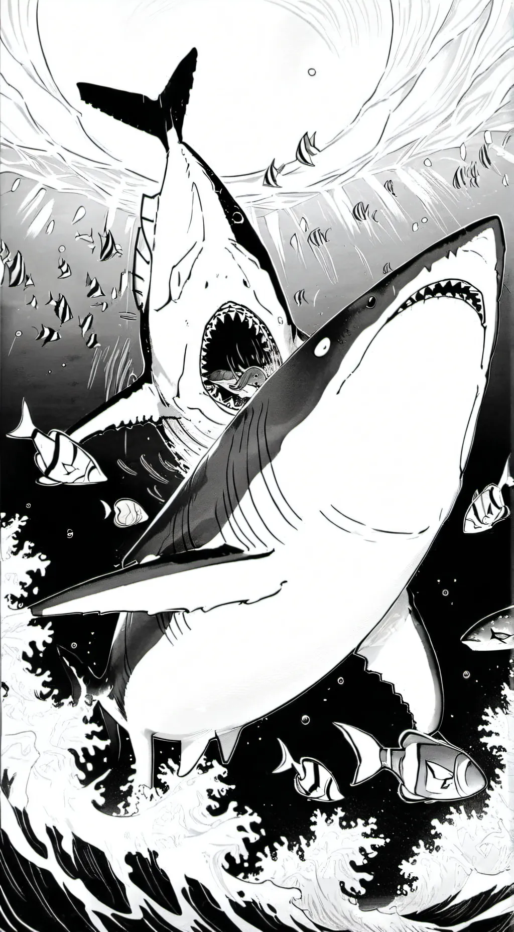 ai character: ocean life(1) background