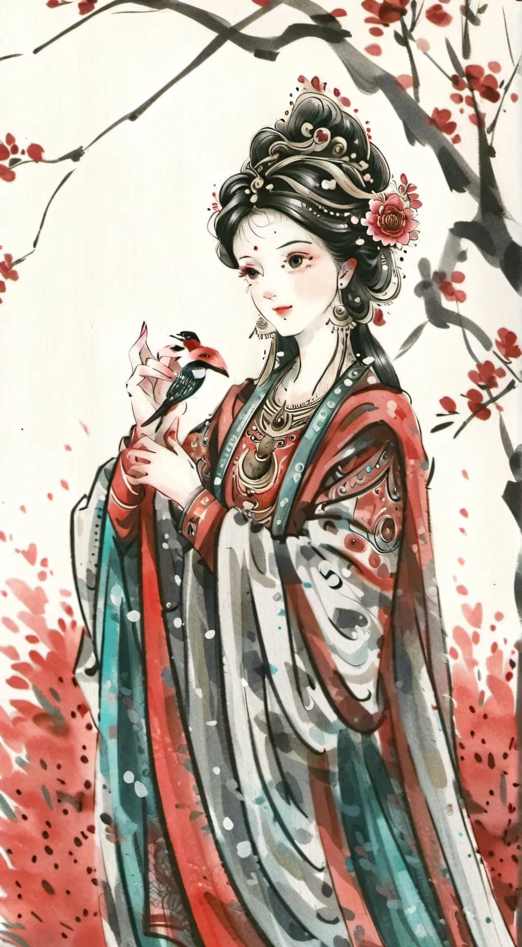 ai character: Deusa da Floresta background