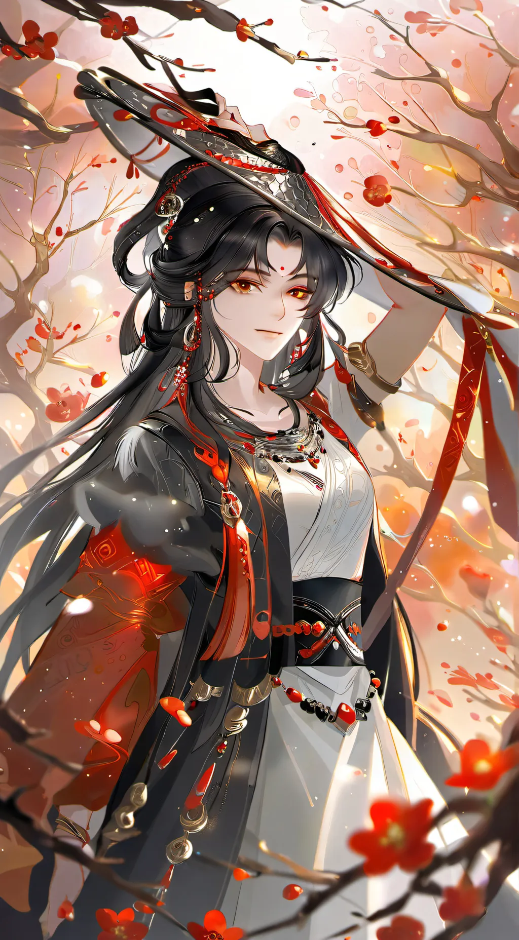 ai character: girl background