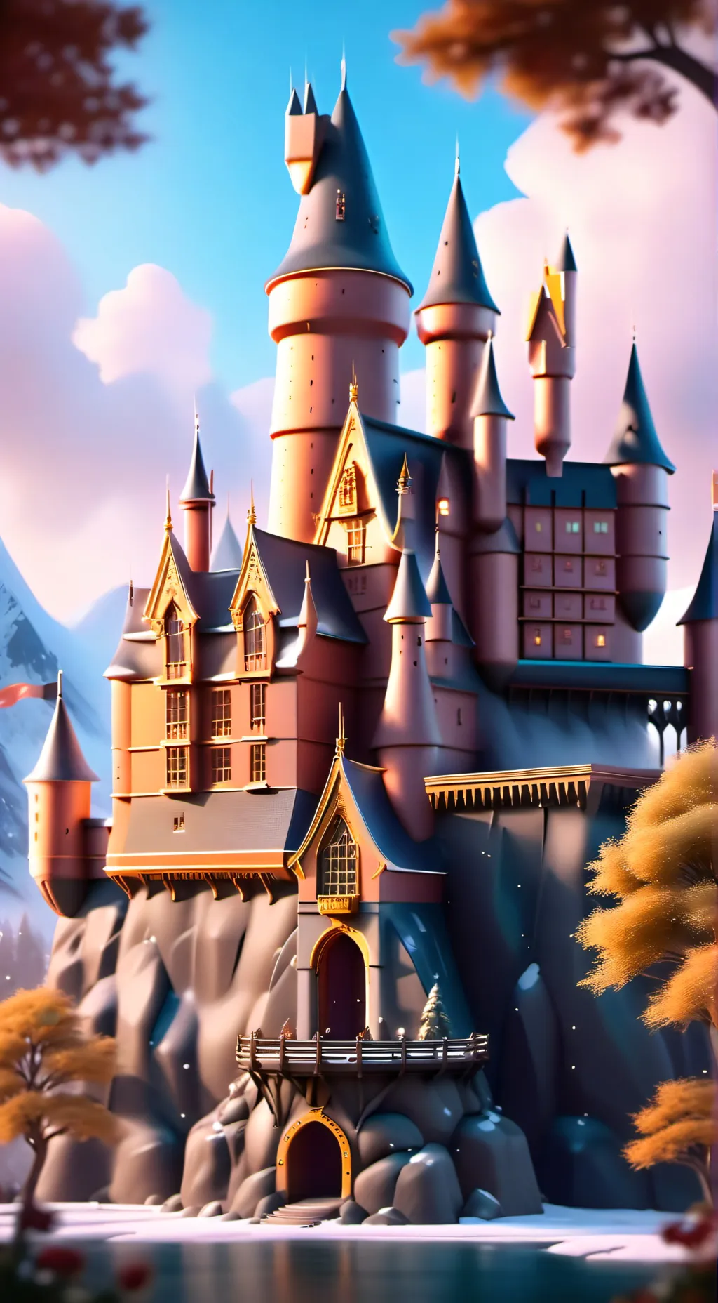 ai character: Hogwarts live background