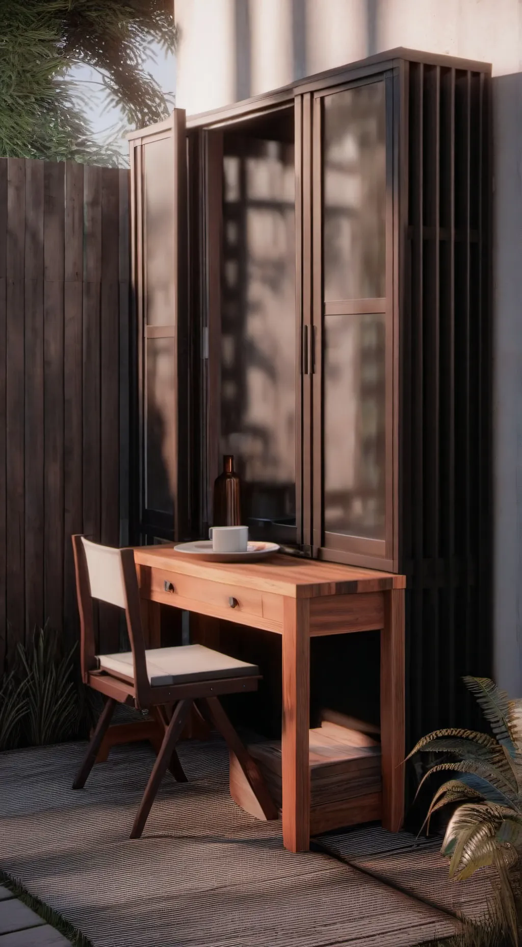 ai character: night ninja mask background