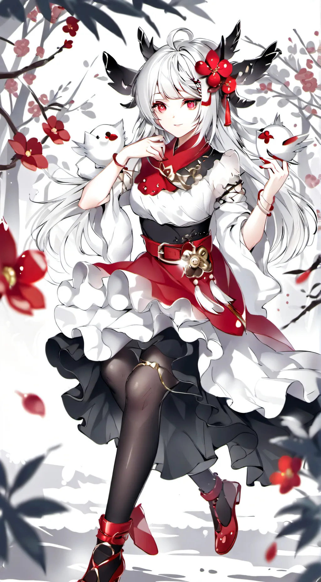 ai character: AMIGA  NERDE background