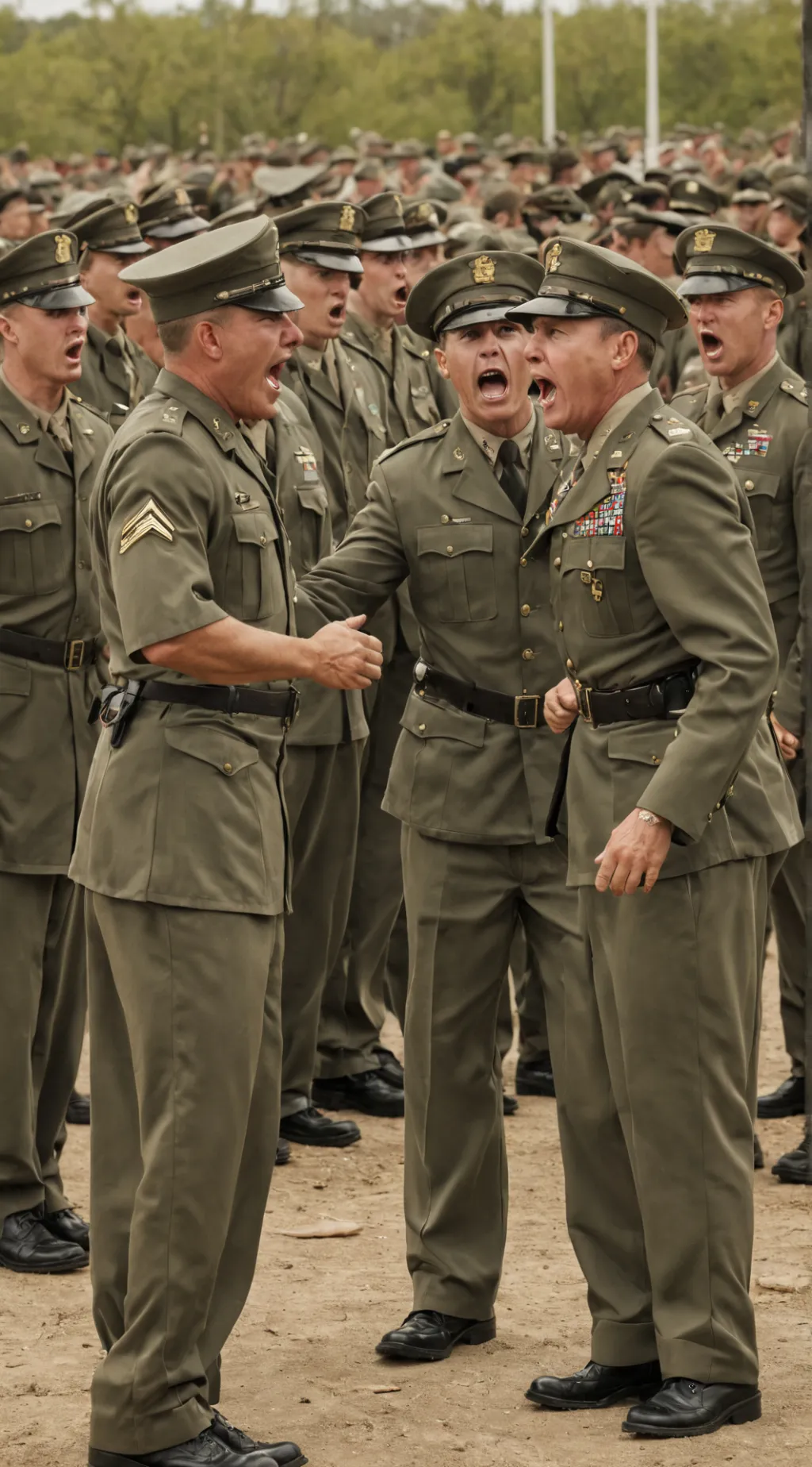 ai character: USMC Academy. background